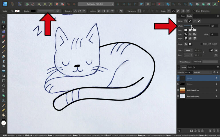How To Turn A Sketch Into A Vector Using Affinity Designer
