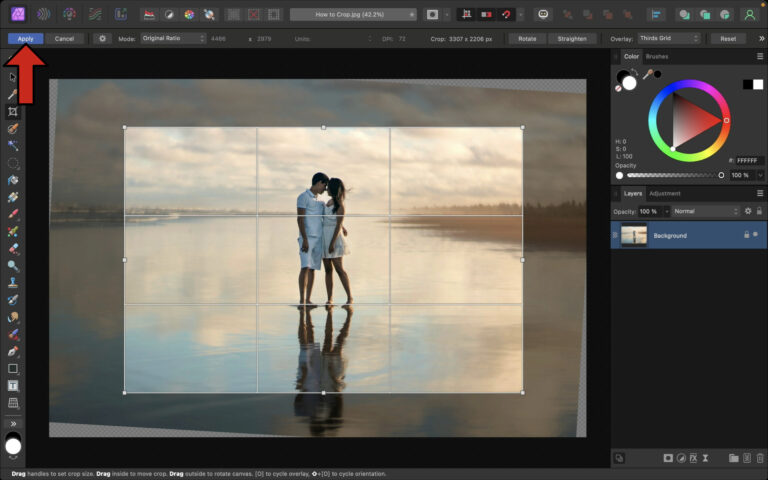 How to Crop an Image in Affinity Photo